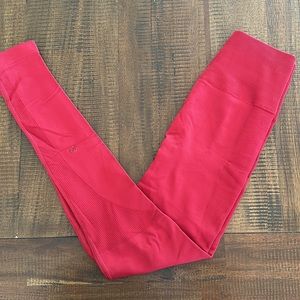 Lululemon, size 4 seamless, red leggings new without tags